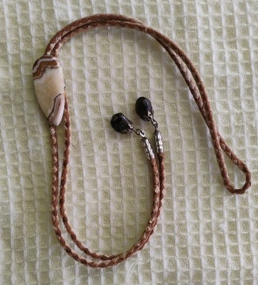 Vintage Arrowhead Shape With Stones Bolo Multicolor  Western