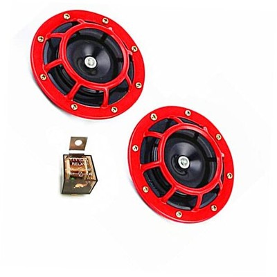 12v 135db Two Tone Horn - High & Low Tones for Motorbike & Car - Powerful 