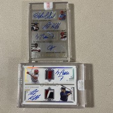 2021 Flawless /25 & Absolute Ink Quads /25 Adell Kirilloff Carlson Patch Auto