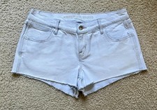 American Eagle Super Light Wash Low Rise Perfect Shortie Stretch Size 4 Shorts