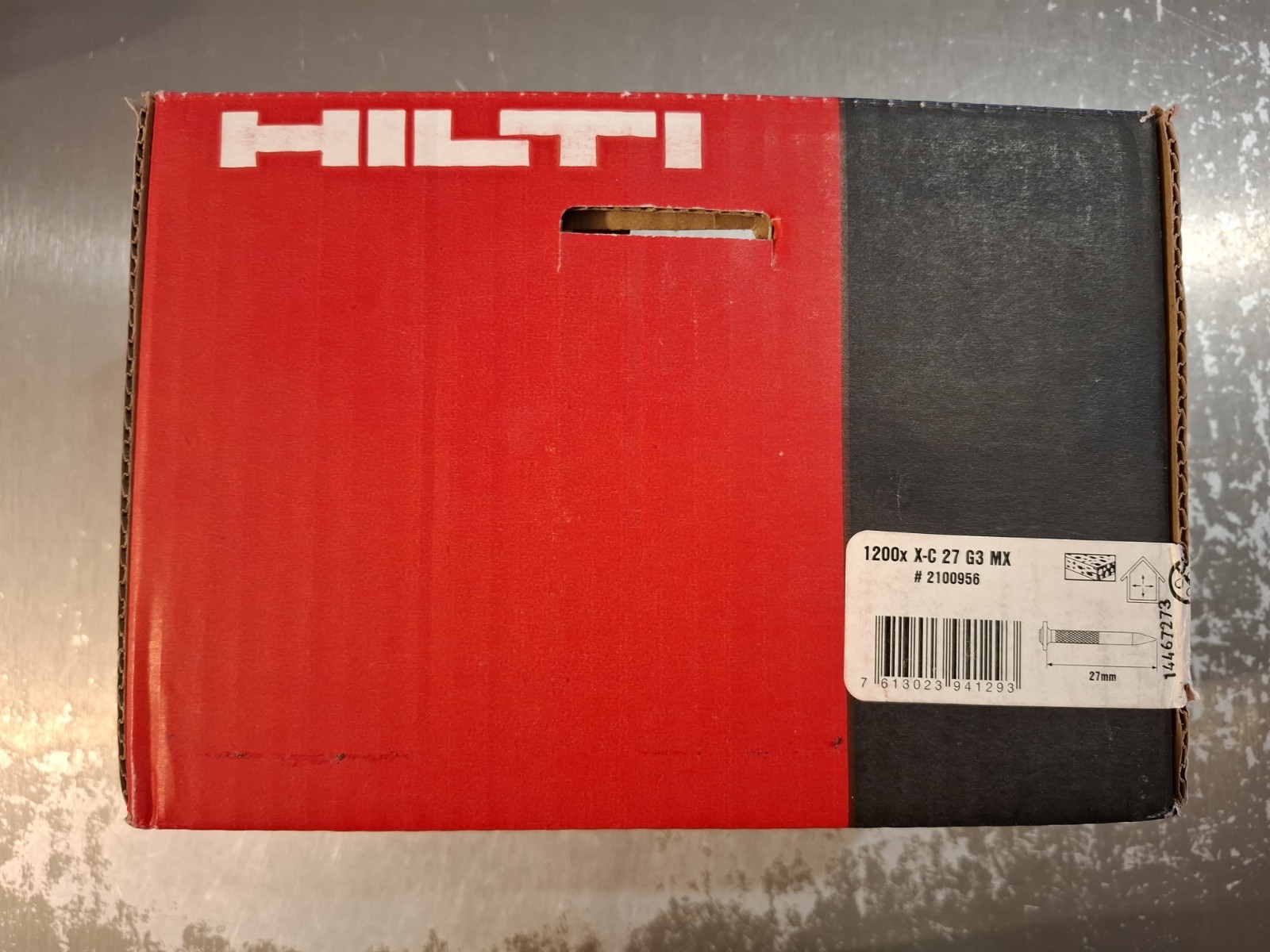 Clous Hilti X-C 27 G3 MX de 27mm pour cloueur à gaz GX 3 paquet de 1200 pièces