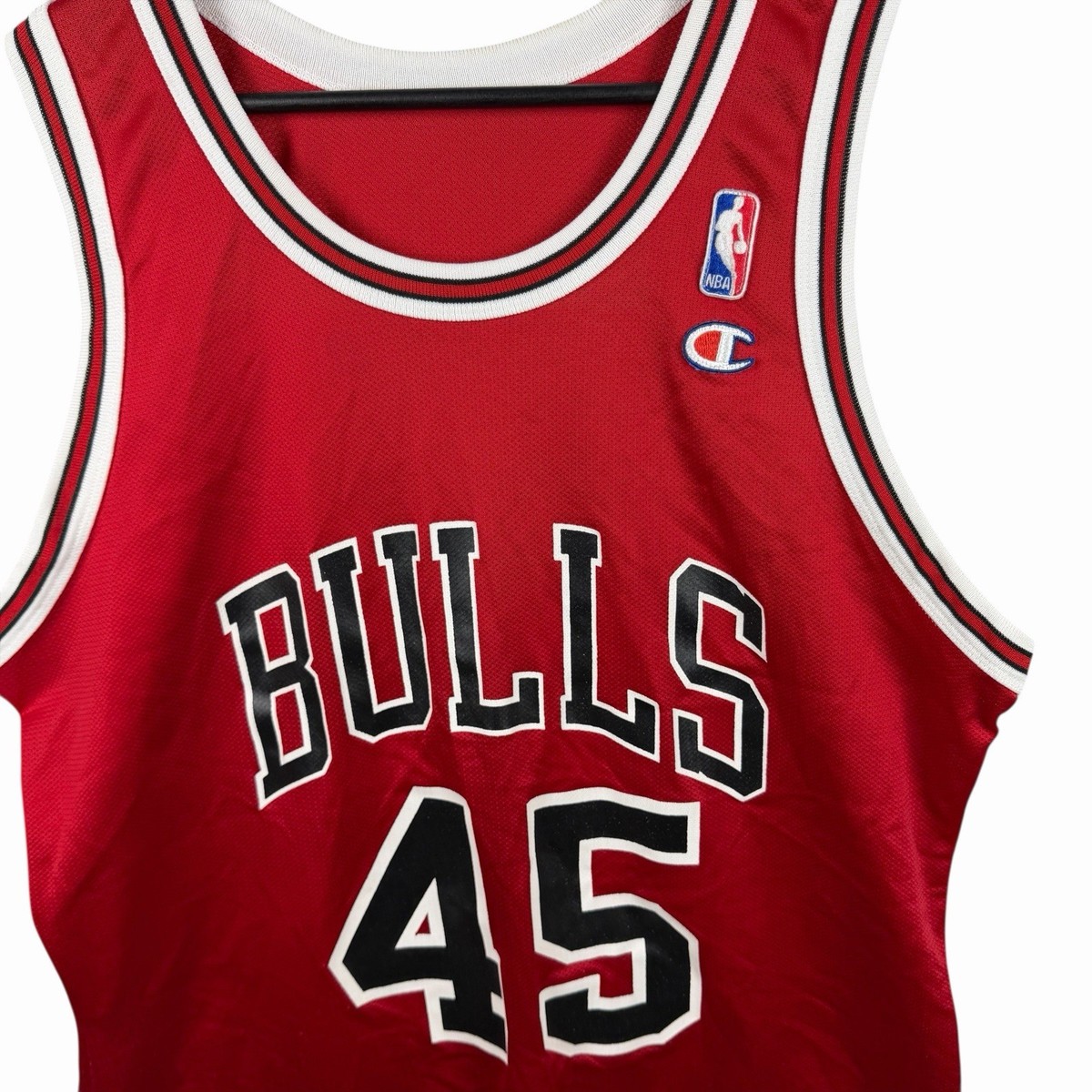 Vintage 90's Champion Chicago Bulls Michael Jordan #45 Jersey RED