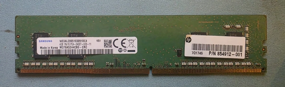 Samsung DDR4 SDRAM 4 GB Capacity per Module Memory (RAM) for sale