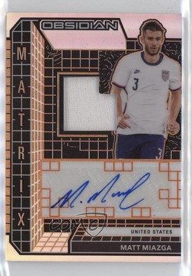 2020 Obsidian Matrix Material Electric Etch Orange 45/50 Matt Miazga Auto 0eo6