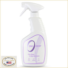 Zero Odor Litter Odor Eliminator 16oz - Pet Safe Molecular Technology for All Li