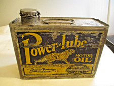 Rare Denver Powerine Powar-Lube Oil Can 1/2 Gallon