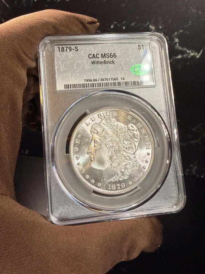 1879-S Morgan Silver Dollar – PCGS MS66 CAC – Witter Brick Pedigree – Gem!!💎 - Image 2 of 4