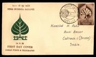 Mayfairstamps India FDC 1956 Tree Design 2500th Buddha Jayanti First Day Cover a