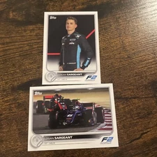 2022 Topps formula 1 F1 racing #82 Logan Sargeant Portrait Carlin