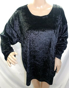 black velvet tunic top