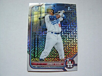 Jorbit Vivas 2022 Bowman Chrome Mojo Refractor Card BCP-24