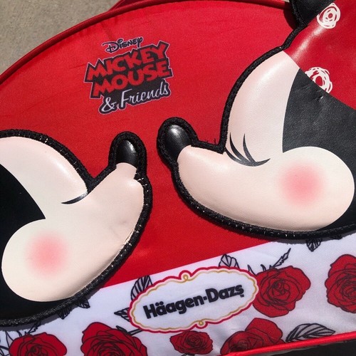 VERY RARE Disney Mickey Mouse & Friends Haagen Dazs Zip Up Insulated Bag Minnie! - Picture 2 of 14