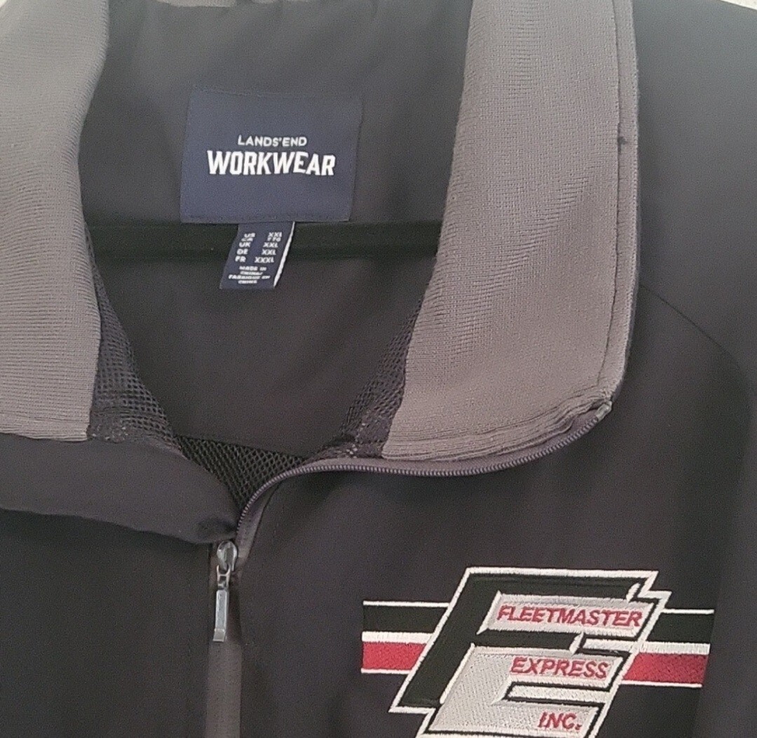 Lands' End Men's FullZip Midweight Workwear Jacket Trucking