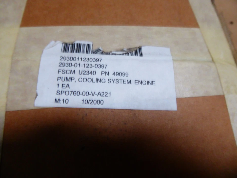 Perkins Sabre 49099, U2340 Marine Water Pump - Image 2 of 3