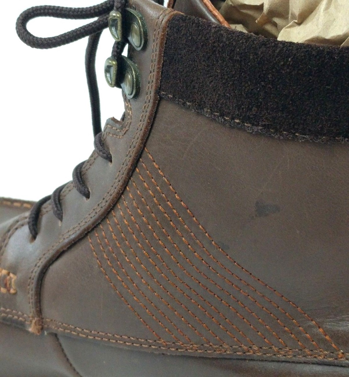 Diamond Supply Co Brown Leather GI Boots Mens Size 9.5  display picture 1