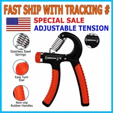 Hand Grip Strength Power Trainer Gripper Strengthener Adjustable Gym Exerciser 
