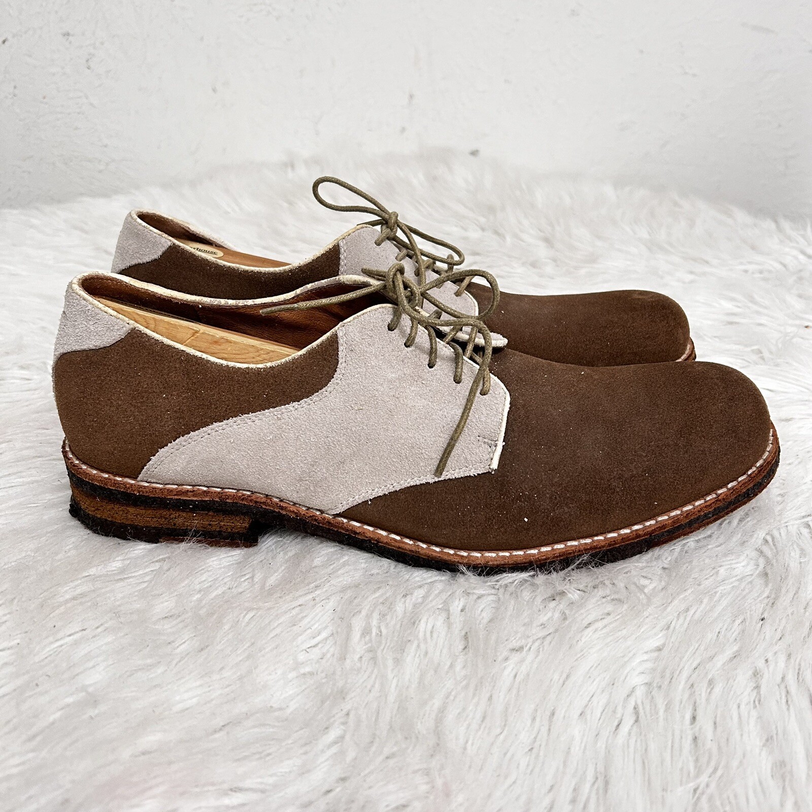 SAOLA Scarpe stringate Oxford da uomo marrone classe Bed Stu suola in crepe taglia 11 5