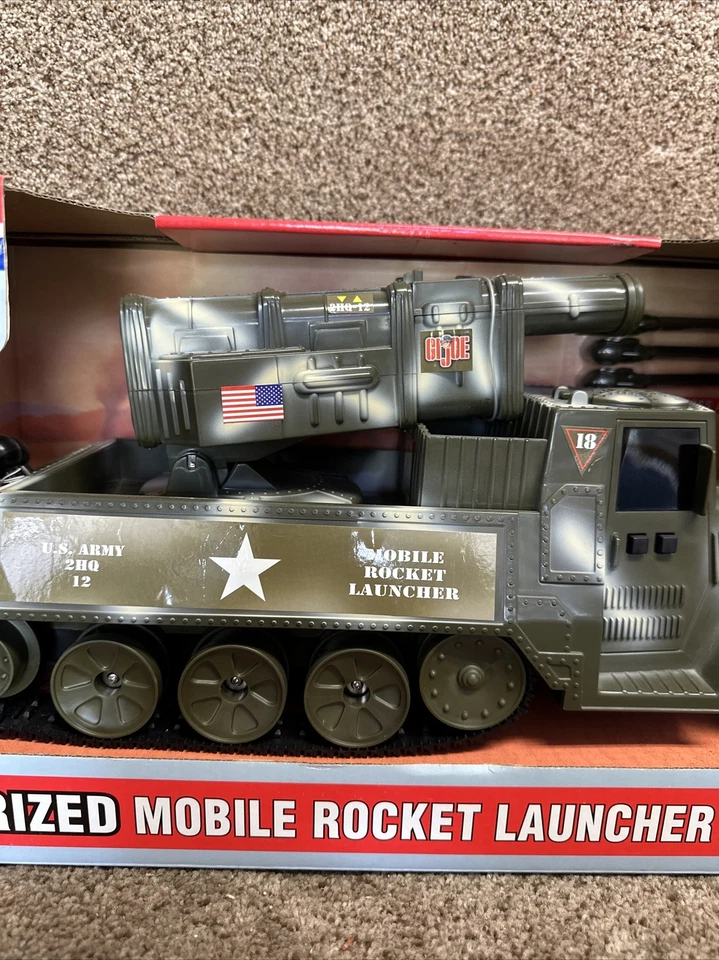 GI Joe Motorized Mobile Rocket Launcher 2001 Solid Green Hasbro - New - Image 4 of 4