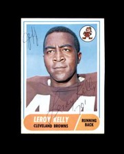 Leroy Kelly Signed Original 1968 Topps Cleveland Browns Autograph