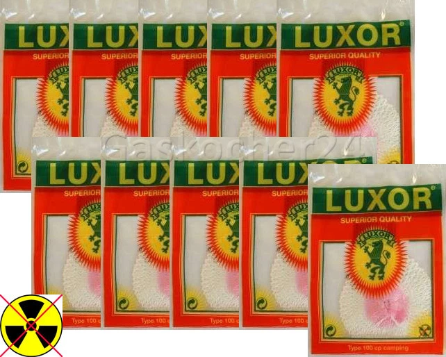 10 x Medias incandescentes 150HK - LUXOR 100 CP Calzas incandescentes para PETROMAX 150HK