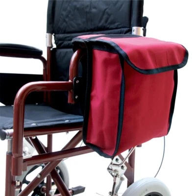 Chair/Skoota Side Sak Wheelchair Mobility Scooter Handy Storage Bag Red