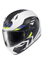 Scorpion EXO-R320 Full Face Helmet Alchmemy White Blue Hi Viz Size 2XL