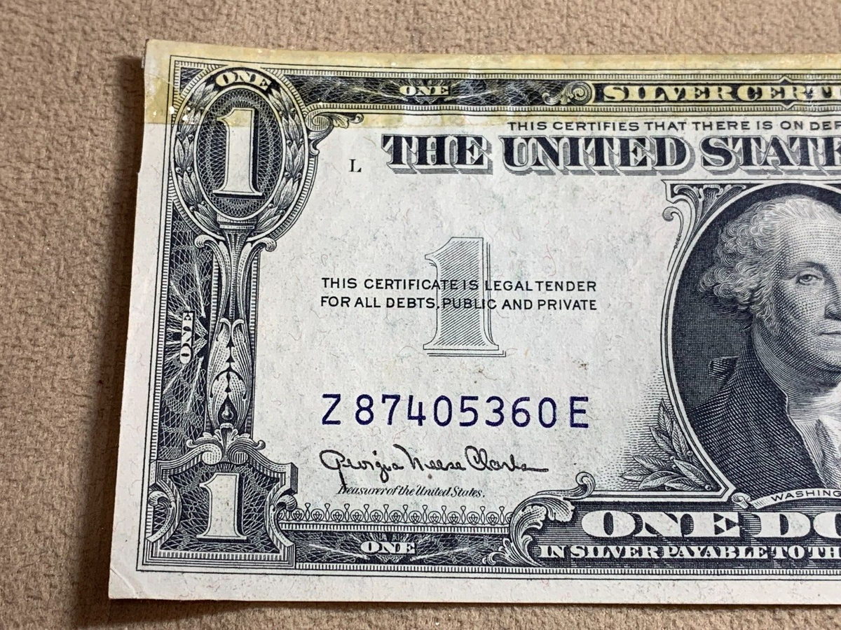 1935D $1 Silver Certificate with Sec of Treasury John Snyder's