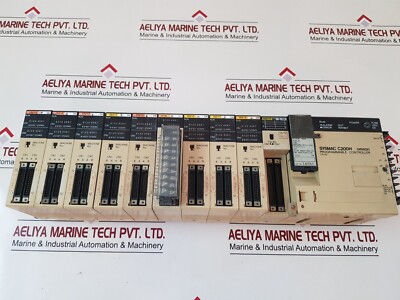 Omron sysmac c200h cpu03,id215,od215,ia122,od219 programmable controller rack