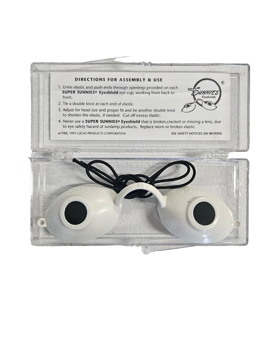 Paquete de 2 gafas flexibles para cama de bronceado Super Sunnies protección ocular UV
