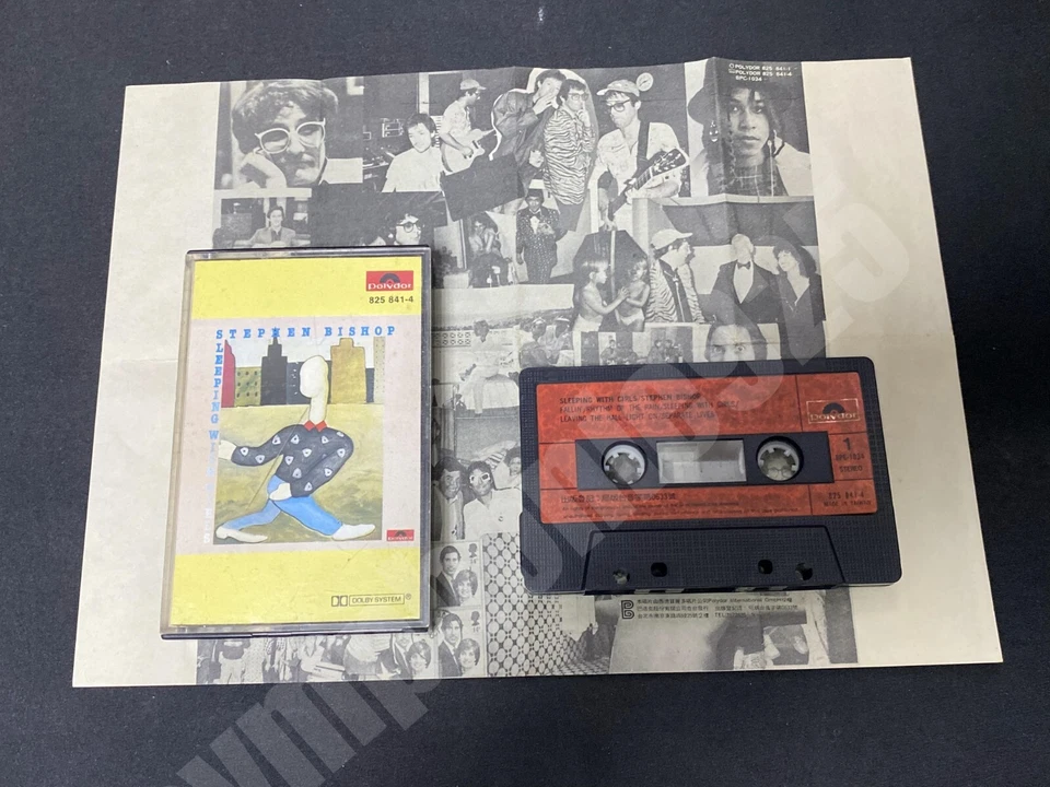 1985 Stephen Bishop Sleeping With Girls Taiwan Ltd 9 Tracks Cassette Tape Insert - Image 3 of 4