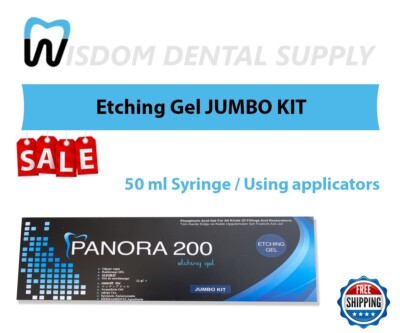 Panora 200 Dental Etching Gel JUMBO KIT - 50 ml Syringe #2157