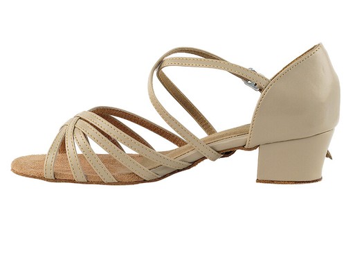 Women's West Coast Swing Tan Leather Dance Shoes low Heel 1.5 Very Fine 70C - Picture 5 of 26