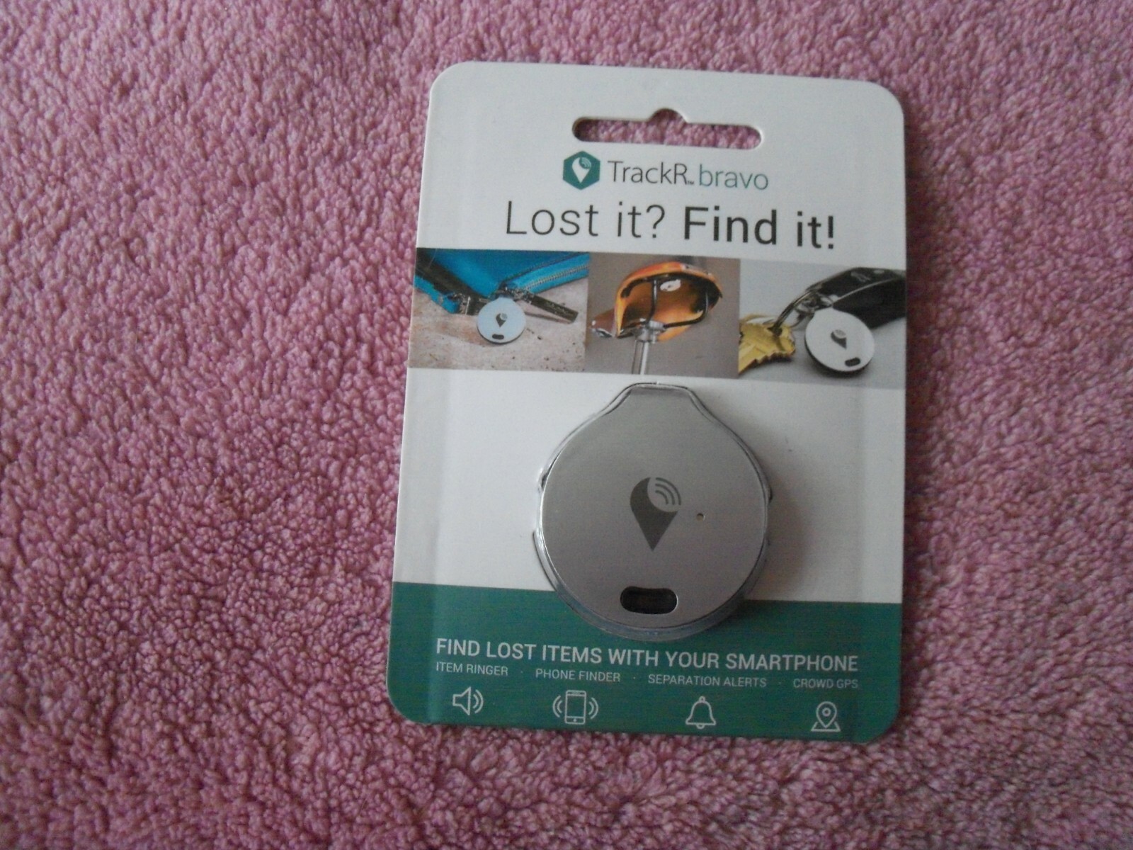 TrackR bravo - Bluetooth Tracking Device. Item Tracker. Phone Finder. iOS/Androi