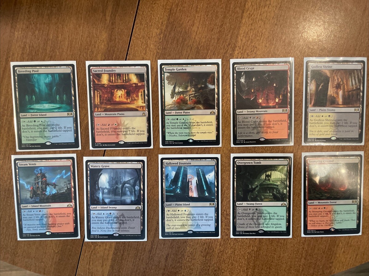 MTG: Complete Set of Shock Lands (10 Dual Lands) | eBay MTG: Complete Set of Shock Lands (10 Dual Lands) | eBay
