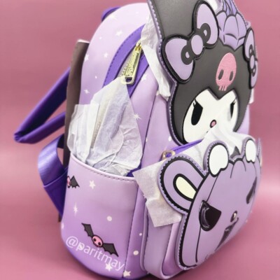 Loungefly Sanrio Halloween Kuromi with Pumpkin Light Up Mini  display picture 1