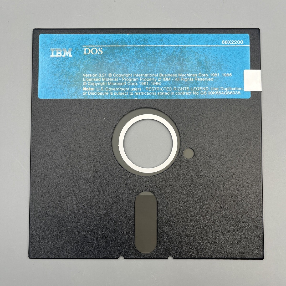 IBM - DOS - 68X2200 v3.21 Microsoft - 5.25