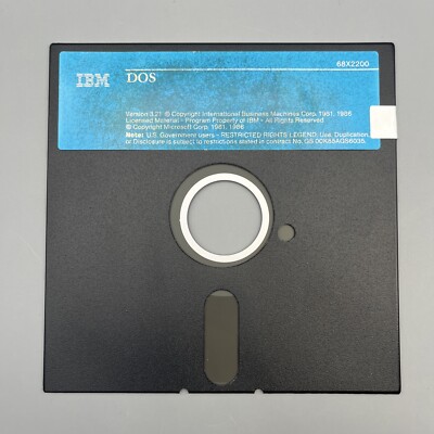 IBM - DOS - 68X2200 v3.21 Microsoft - 5.25