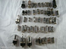 VINTAGE LOT OF 50 ELECTRONIC TUBES UNTESTED SOME MISSING NUMBERS TAC