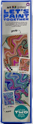 2000s Art 101 Gallery Lets Paint Together 40526 Acrylic Painting Kit 15880 - Picture 4 of 9