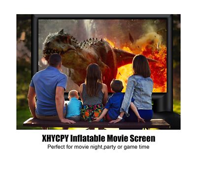 Hipicute 17Ft Inflatable Projector Screen Outdoor Movie Screen Support With Quiet Air Blower, Storage Bag Front And Rear Projection, 160°Large Viewing Angle Perfect For Movie Night And Parties - View #5