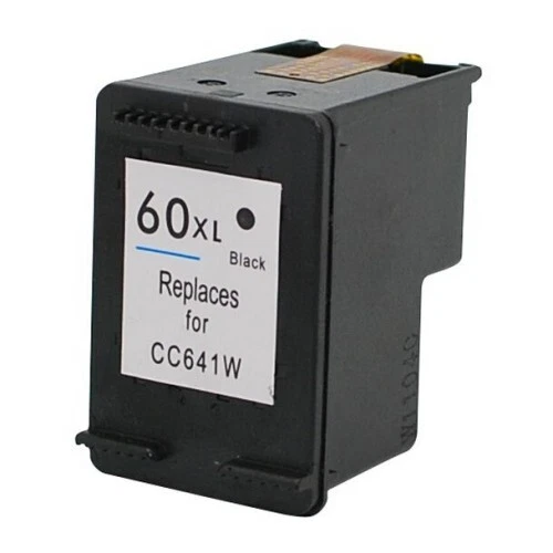 Compatible HP 60XL CC641WA Black High Yield ink cartridge 600 pages CC641W#a - Picture 2 of 2