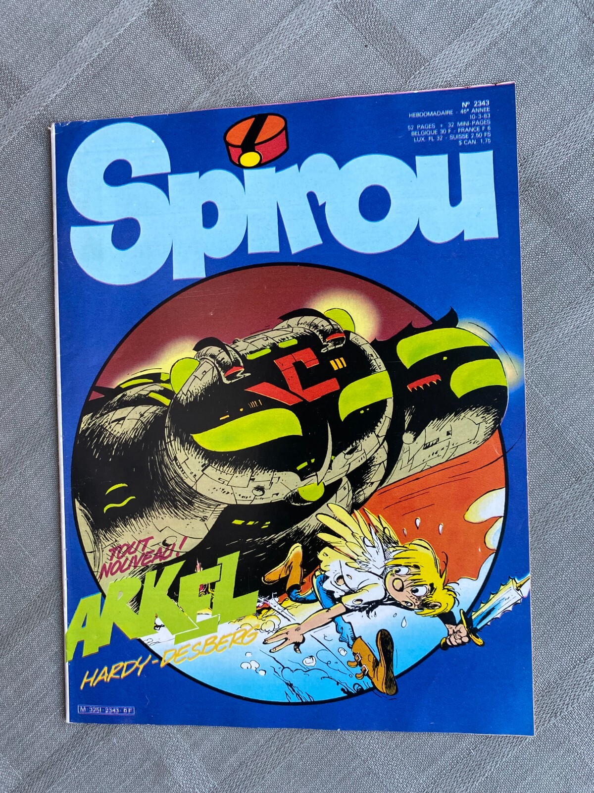 Spirou Weekly No. 2343 1983 In Good Condition Without The Supplement