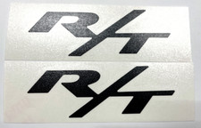 Flat Black Rear Rt Trunk Emblem Overlay Decal For 2006-2023 Dodge Charger Rt