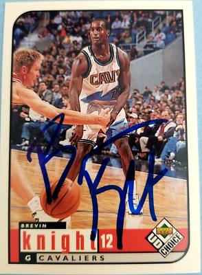 Brevin Knight Cleveland Cavaliers 1998 U.D. #25 Autographed