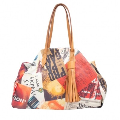 Vivienne Westwood 40th Anniversary PVC Print Yasmine Bag Multi