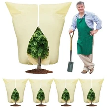 Windyun 20 Pcs Giant Size Plant Covers Freeze Protection Bulk 47 x 71 Inch Plant