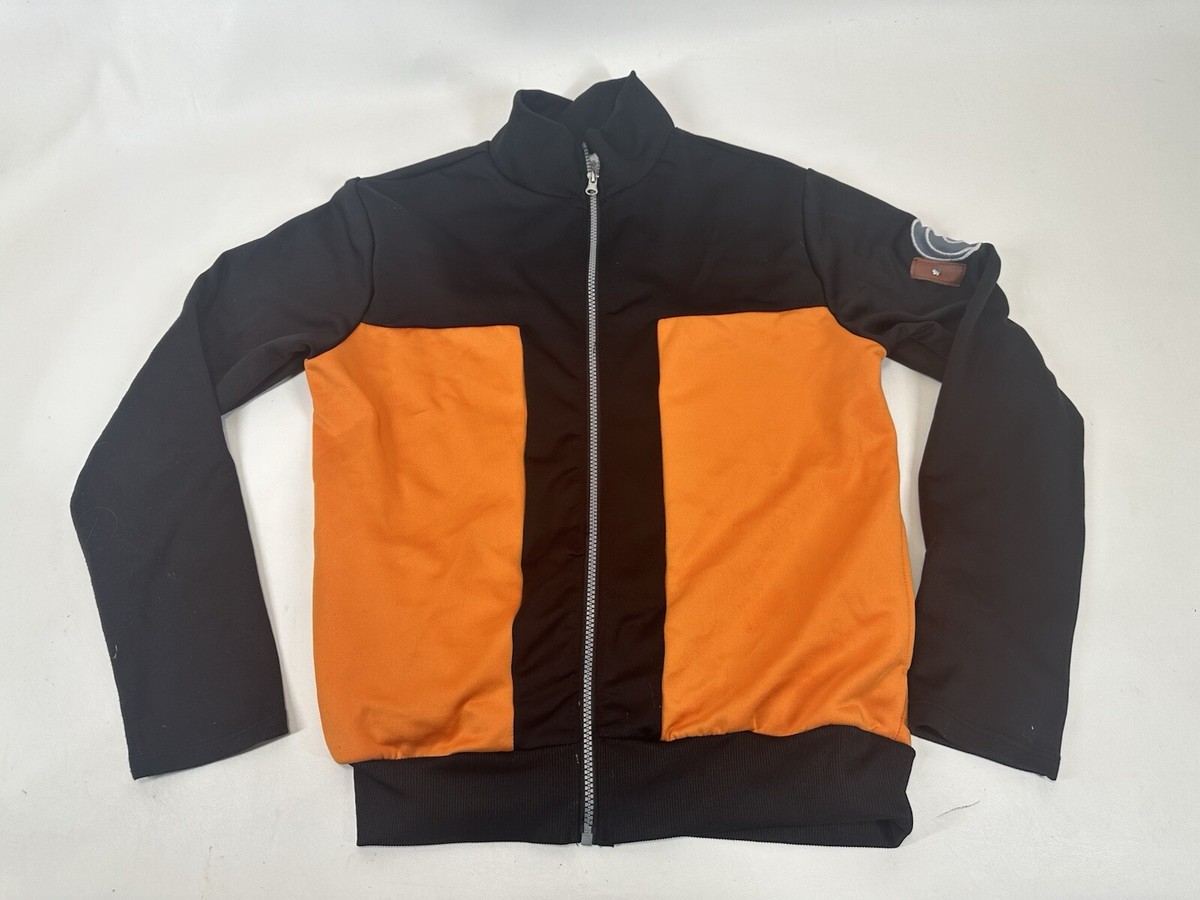 Naruto Shippuden Jacket Spirit Halloween Orange Black Full Zip