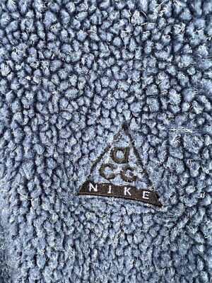 Vintage Nike Men's ACG Dog Tag Sheep Pile Fleece Sherpa Zip Vintage Nike Men's ACG Dog Tag Sheep Pile Fleece Sherpa Zip
