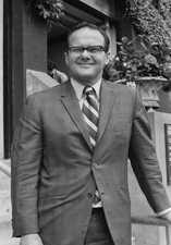 American businessman sports promoter Lamar Hunt at Wimbledon Londo- Old Photo