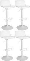 4Er Set Barhocker Almada Kunstleder Weiß